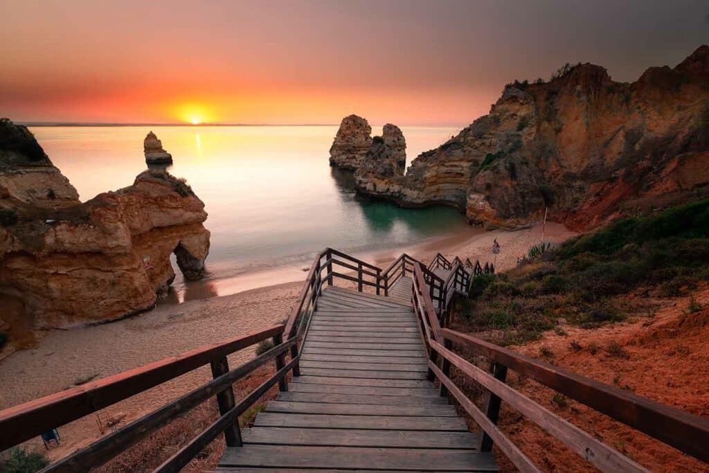 Private tour of Coves and cliffs at Ponta da Piedade in the Algarve region.