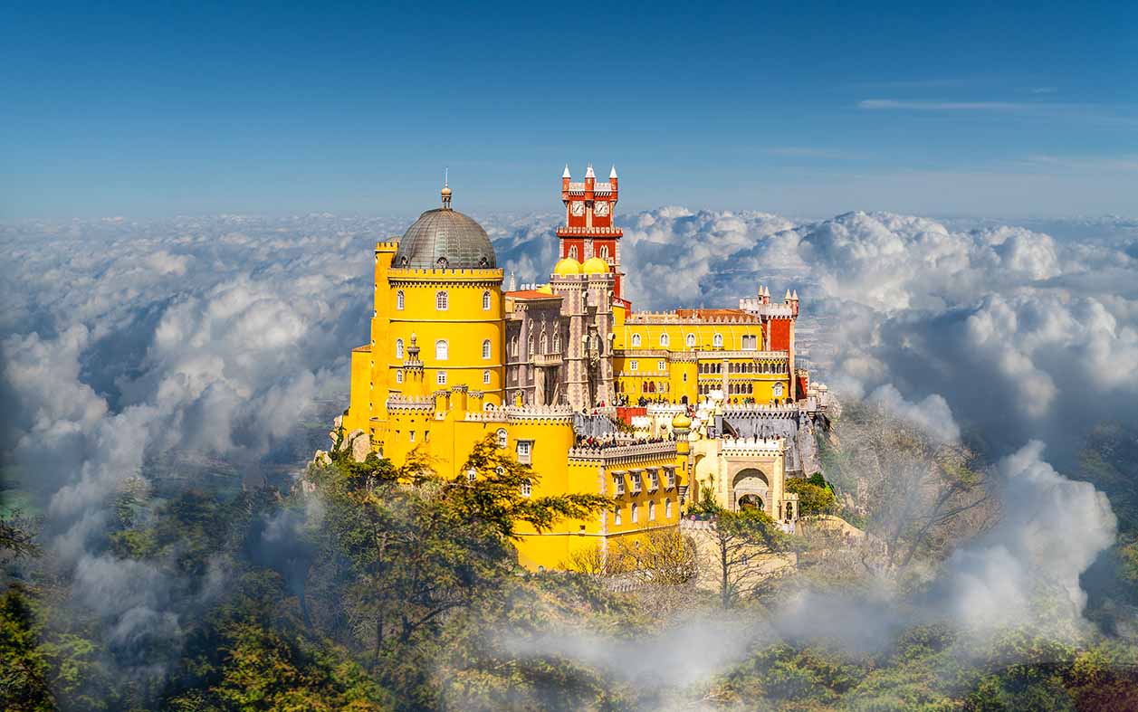 Sintra castle in Portugal