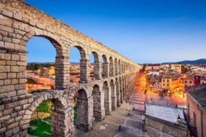 Aqueduct in Segovia.