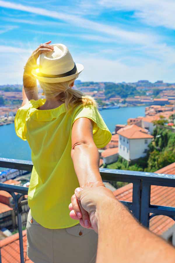 A couple enjoying a private tour.