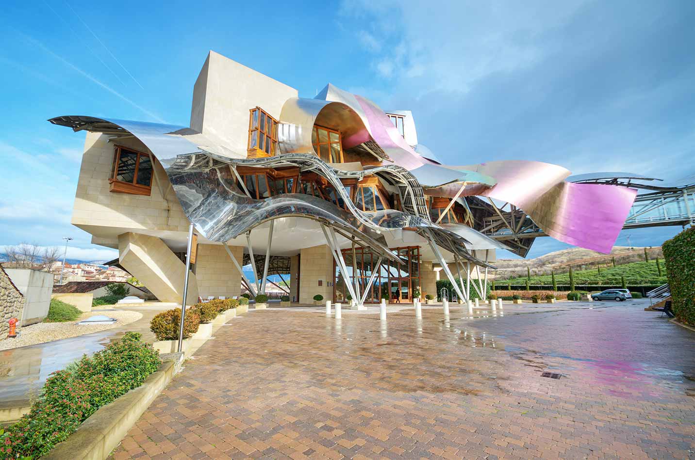 Marqués de Riscal Hotel designed by frank gehry.