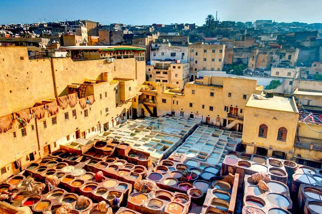 Tanneries in Fez, Morocco