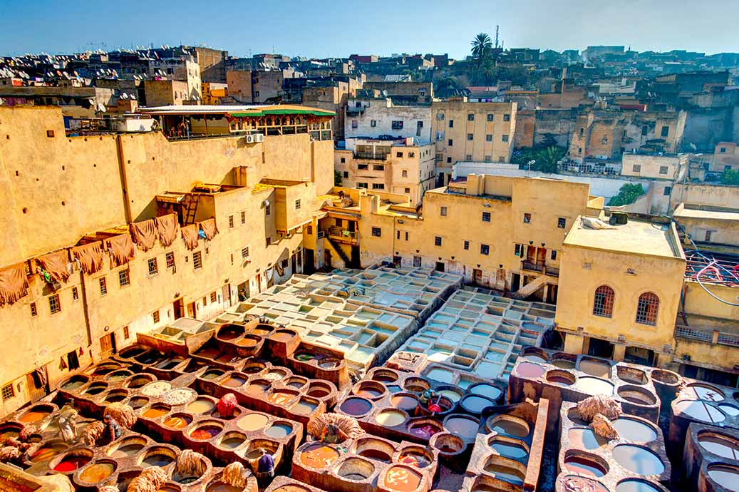 Tanneries in Fez, Morocco