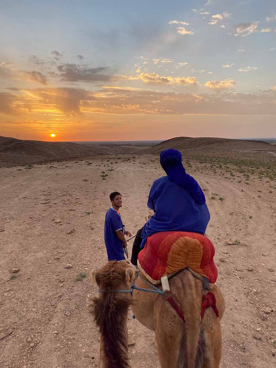 Agafay Desert, Camel Ride, Morocco on 15 day tour from Marrakesh