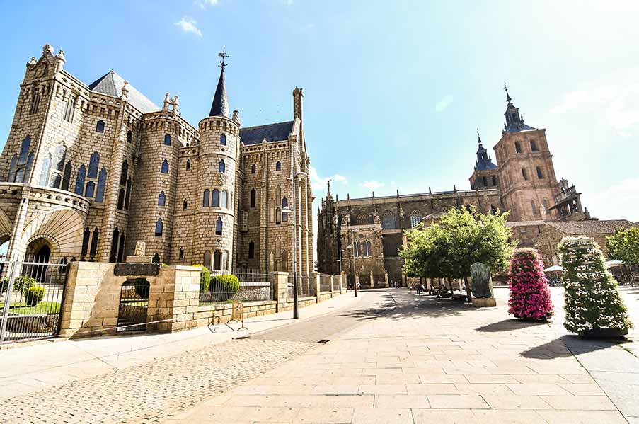 Astorga Epsiscopal Palace, in Astorga, Leon, Spain