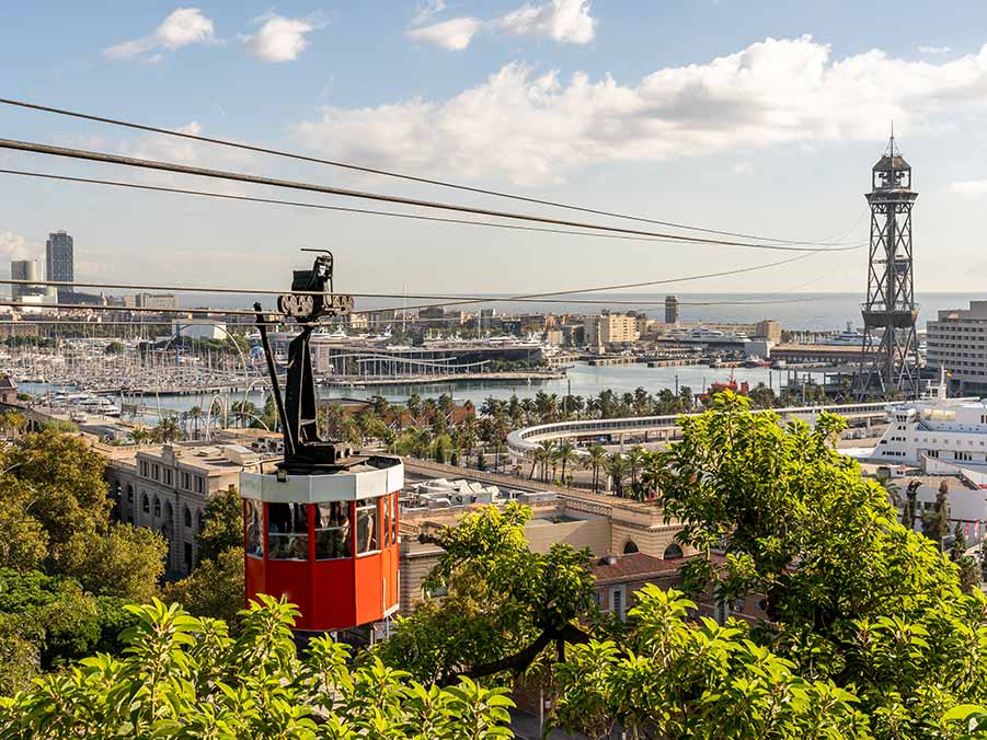 Cable Car Ride, Barcelona