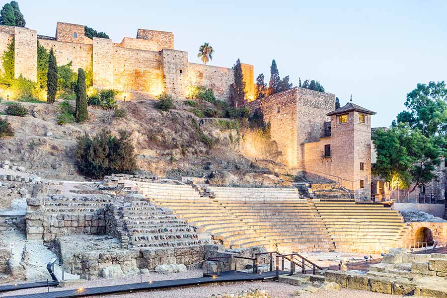 Malaga's Alcazaba, Spain