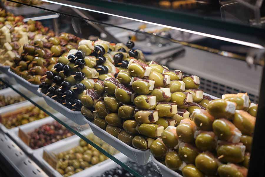 Olives, Food Market tour, Spain