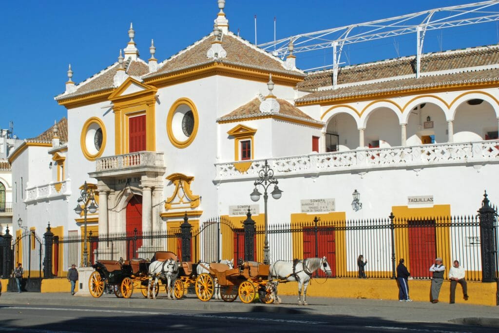 external view of Seville Bullring, Spain